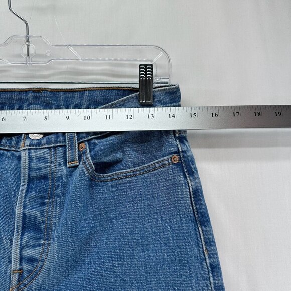 Levi's Jeans Womens Size 27 Button Fly Skinny Ankle Medium Washed Denim Blue - Picture 9 of 11